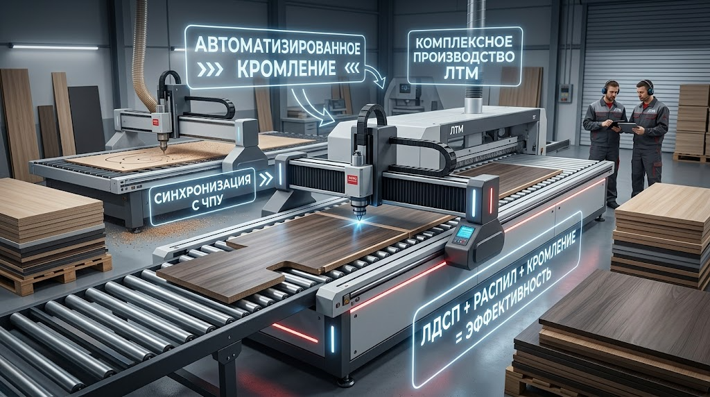 Комплексные b2b услуги по раскрою и кромлению древесных плит