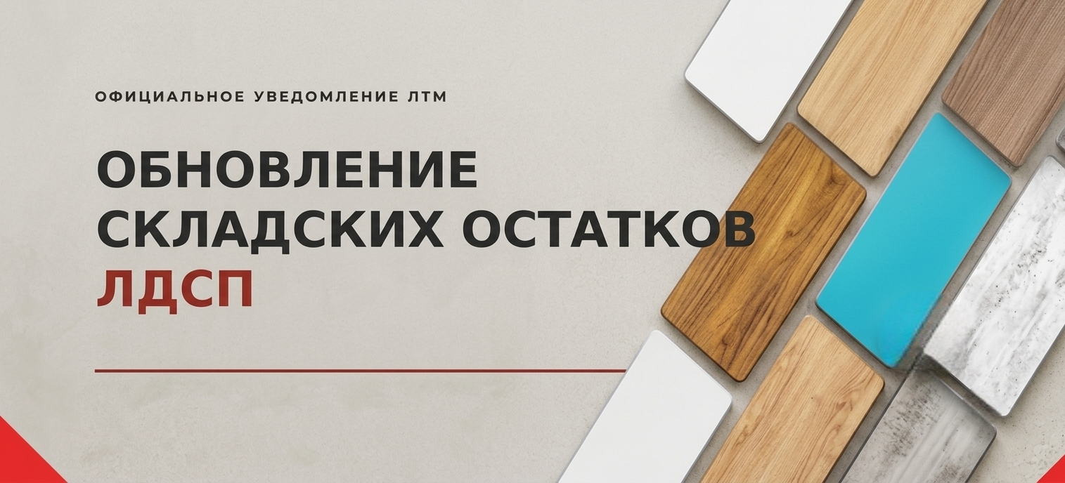 Обновление складских остатков ЛДСП